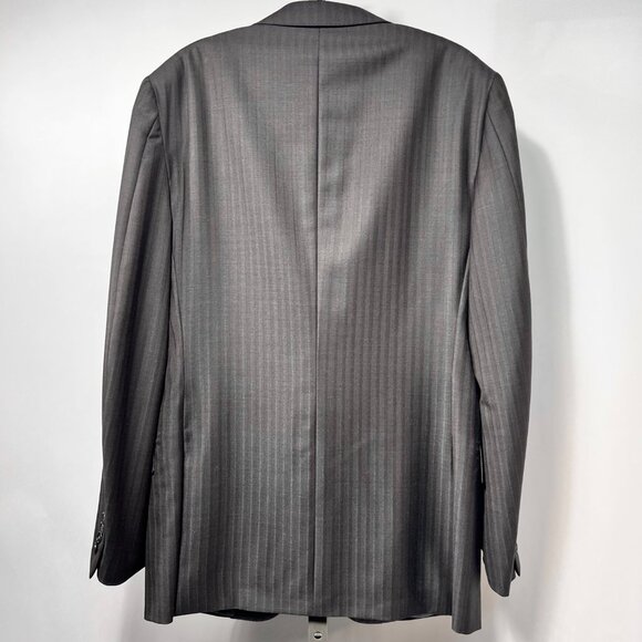 ERMENEGILDO ZEGNA Pin Stripe Two-Piece Wool Suit Trofeo 600 Gray 48R Italy - Picture 4 of 15